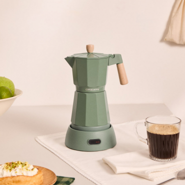 THERA MOKA ELECTRIC - Electric Moka Pot with Keep-Warm Function Sage