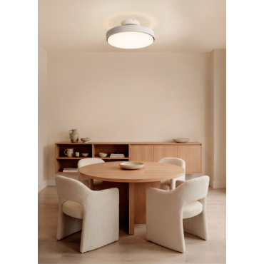 WIND CLEAR BLADELESS - 56W silent bladeless ceiling fan Ø50 cm with LED light in the body and lamp light Remote control