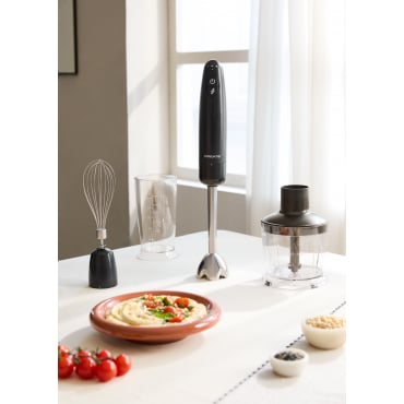 FULLMIX RETRO - 1000W Multifunction Hand Blender with Accessories Black