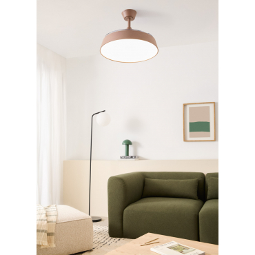 WIND CLEAR CONTOUR - 40 W silent ceiling fan Ø107 cm with retractable blades and LED light Remote control