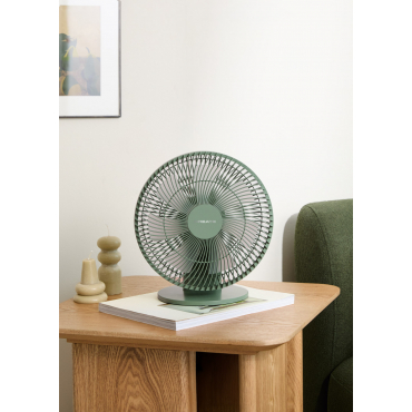 AIR DUAL COMPACT - Rechargeable 10W table and wall fan Sage