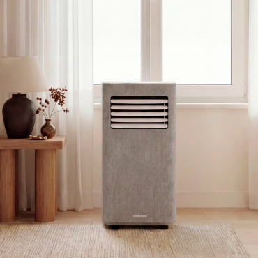 SILKAIR TEXTILE DUAL CONNECT 9000 - Portable air conditioner 4-in-1 WiFi 9000 BTU with heat pump Taupe